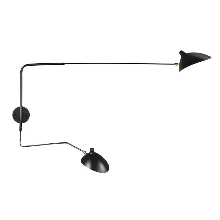 Applique Bras Pivotant Élégante Intemporelle | Grand L65cm×H40cm Blanc Chevet