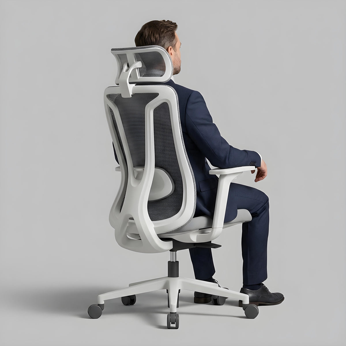 Chaise de Bureau Ergonomique Maille Premium avec Soutien Lombaire