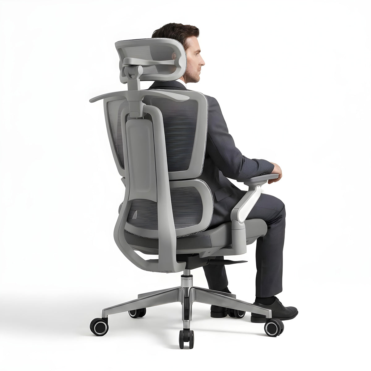 Chaise de Bureau Apex en Maille Haute Performance — Ergonomie Avancée