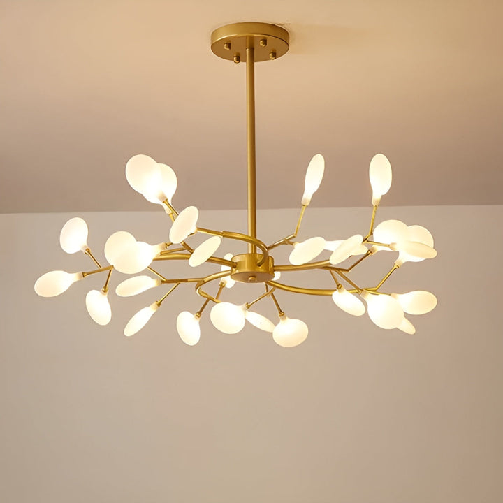 Lustre Branches et Lucioles Élégant | 30 Lumières Ambiance Féerique Noir