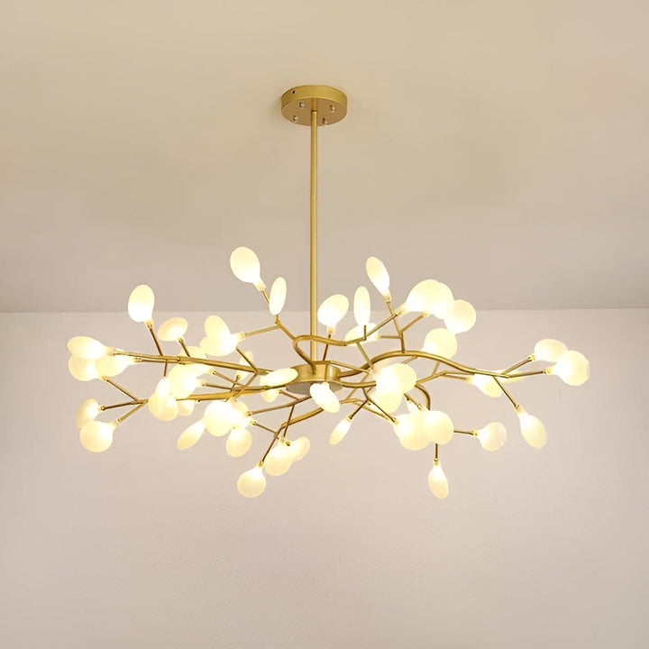 Lustre Branches et Lucioles Élégant | 30 Lumières Ambiance Féerique Noir