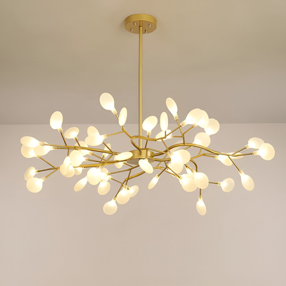 Lustre Branches et Lucioles Élégant | 30 Lumières Ambiance Féerique Noir